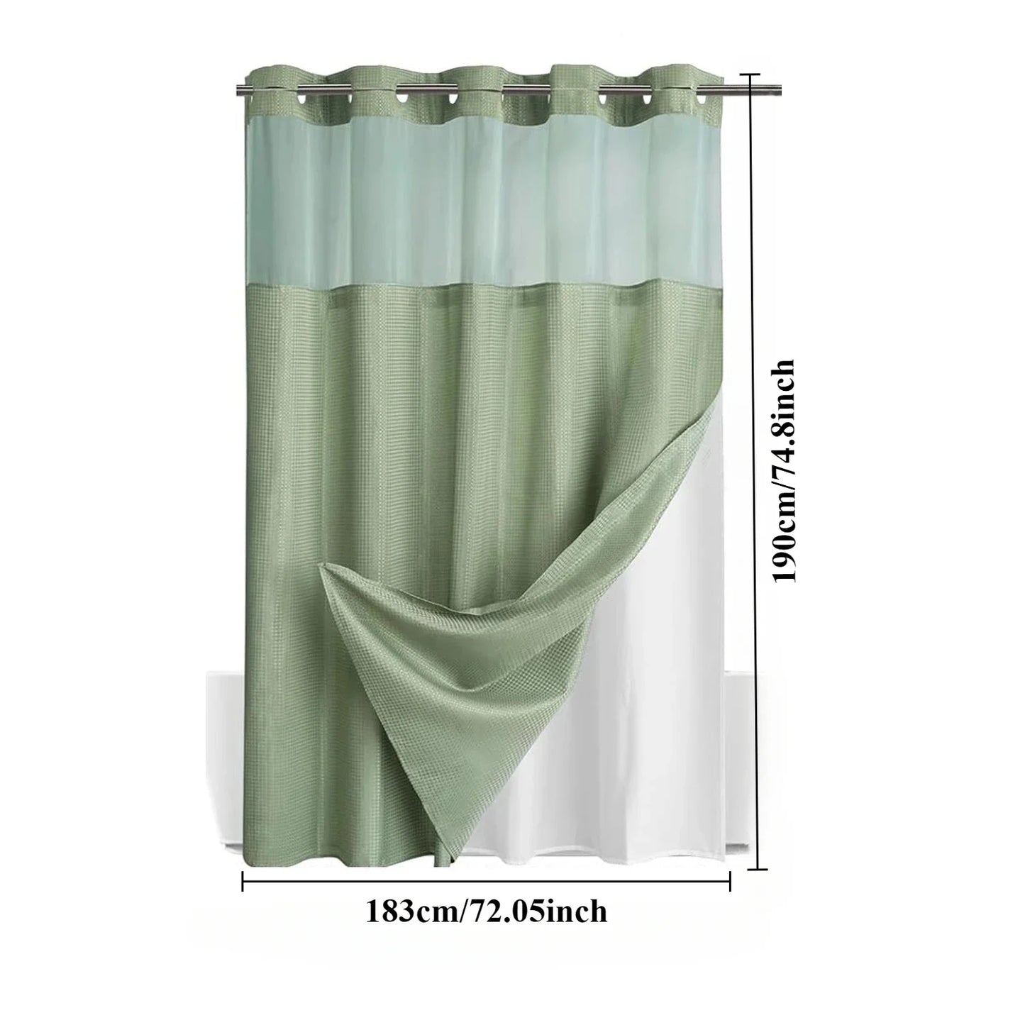 Shower Curtain (with Liner)